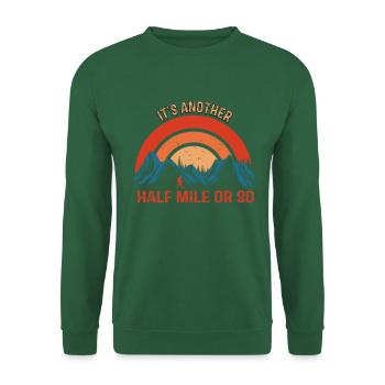 Un autre mile ou plus montagnes Alpes - Sweat-shirt Unisexe - vert foncé - Devant