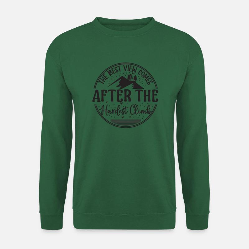 View Climbing Mountains Alps - Unisex Sweatshirt - green
