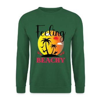 Strandgefühl Sommer Sonne Palmen - Unisex Pullover - Grün - Vorne