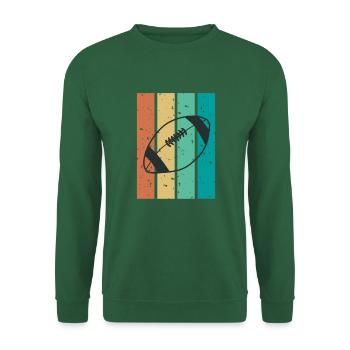 Rugby Mannschaftssport retro - Unisex Pullover - Grün - Vorne