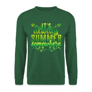 It's always summer somewhere - Unisex Sweatshirt - green - Front