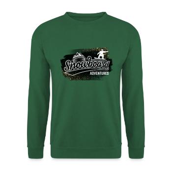 Snowboard Adventures Winter Sports Snow - Unisex Sweatshirt - green - Front