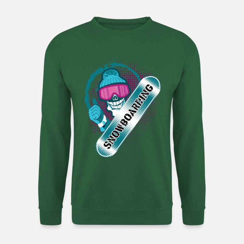 Snowboarding Snowboard Wintersport - Unisex Pullover - Grün