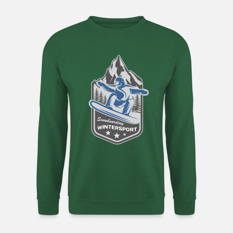 Snowboarding Wintergames Snowboard - Unisex Pullover - Grün