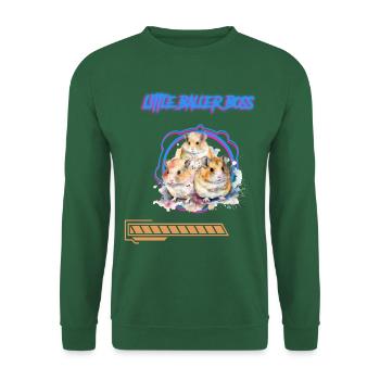 Hamster Nager Haustier Aquarell Geschenk - Unisex Pullover - Grün - Vorne