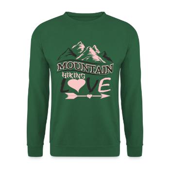 Montagnes Randonnée Alpinisme Sport Amour Alpes Nature - Sweat-shirt Unisexe - vert foncé - Devant