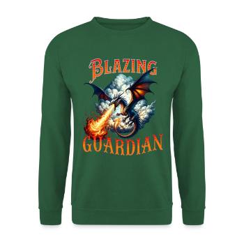 Fire Dragon Blazing Guardian - Unisex Sweatshirt - green - Front