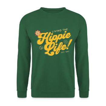 Hippie Life - Unisex Pullover - Grün - Vorne