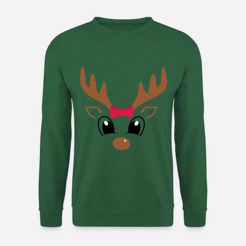 Weihnachtszeit süßes Rentier - Unisex Pullover - Grün