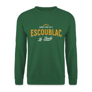 Escoublac Godd Time 24 7 La Baule - Sweat-shirt Unisexe - vert foncé - Devant
