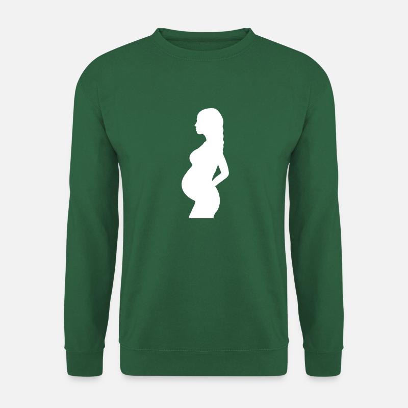 Schwanger - Unisex Pullover - Grün