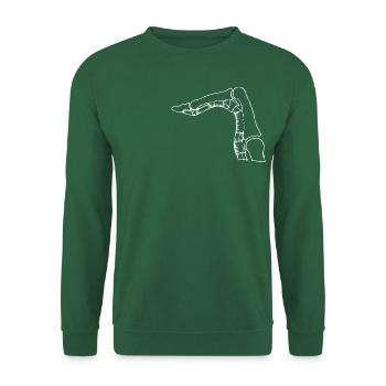 Crimp1 ohne Schrift weiss - Unisex Pullover - Grün - Vorne