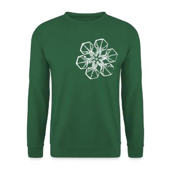 snowflake 2 white - Unisex Pullover - Grün - Vorne