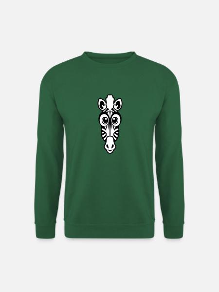 zebre animals drawing - Unisex Sweatshirt - green