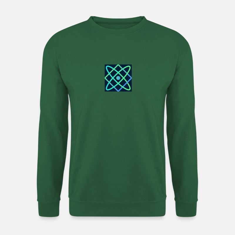 GREEN FLASH ACTIVE ATOM - Unisex Sweatshirt - green