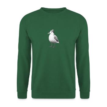Chapeau de mouette oiseau mer du Nord Hambourg Bonnet Kiel - Sweat-shirt Unisexe - vert foncé - Devant