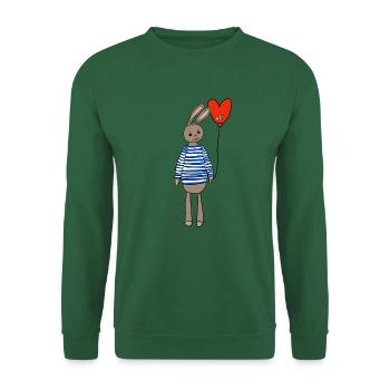 osterhase ostern - Unisex Pullover - Grün - Vorne