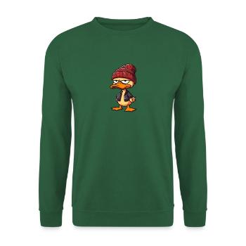 Evil Bad Boy Duck Duck Hat Beanie Leather Jacket - Unisex Sweatshirt - green - Front