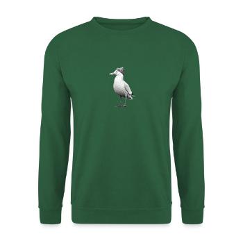 Chapeau de mouette oiseau mer du Nord Hambourg Bonnet Kiel - Sweat-shirt Unisexe - vert foncé - Devant