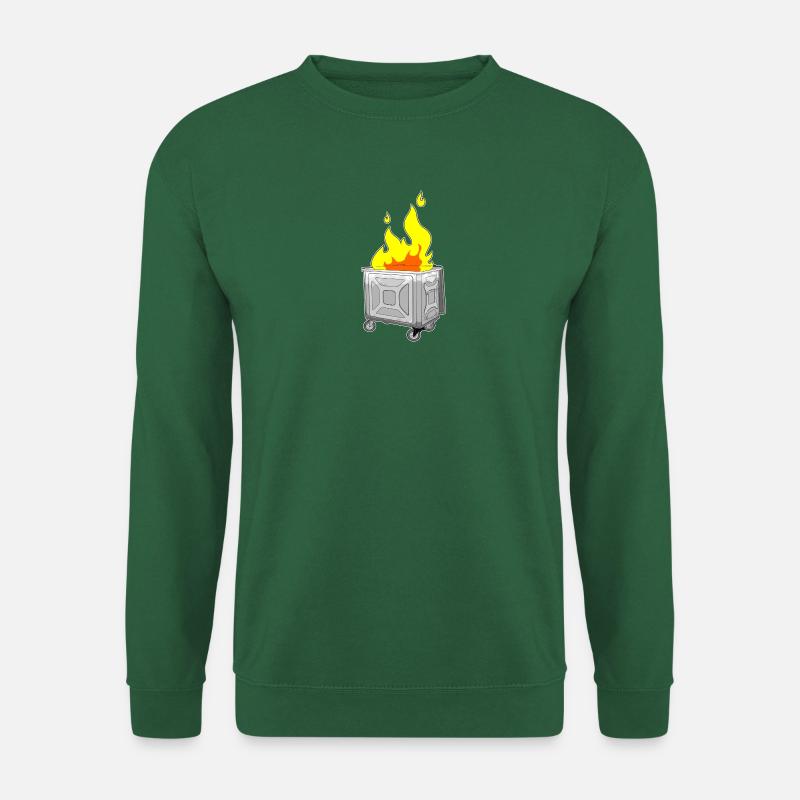 Dumpster Fire - Unisex Sweatshirt - green