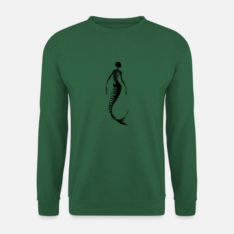 Skeleton mermaid 2 - Unisex Sweatshirt - green