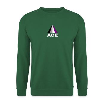 Asexual, asexuality, ace - Unisex Sweatshirt - green - Front
