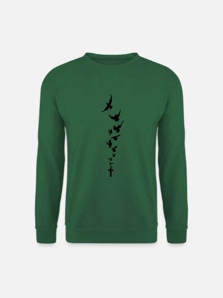 Raben Kreuz Schwarm - Unisex Pullover - Grün