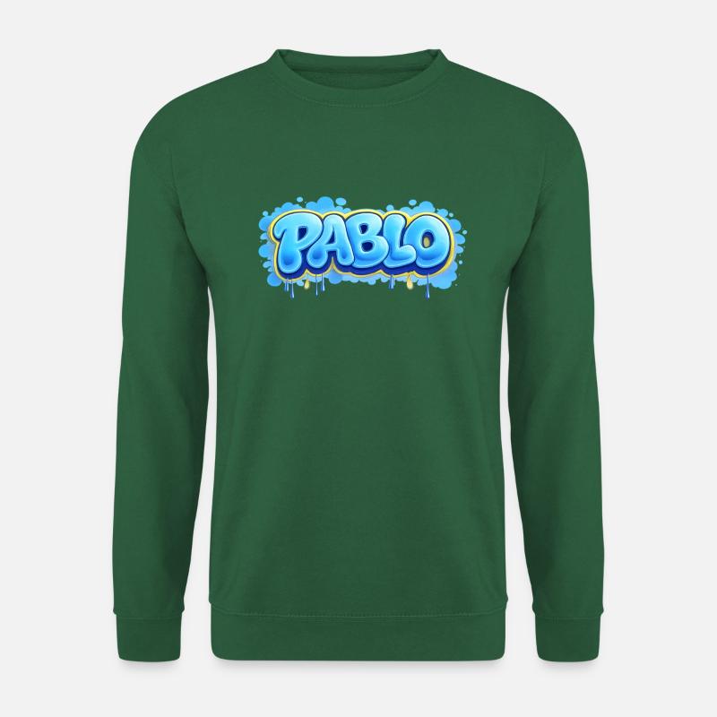 PABLO GRAFFITI NAME FÜR PERFEKTES GESCHENK DRUCKBAR - Unisex Pullover - Grün