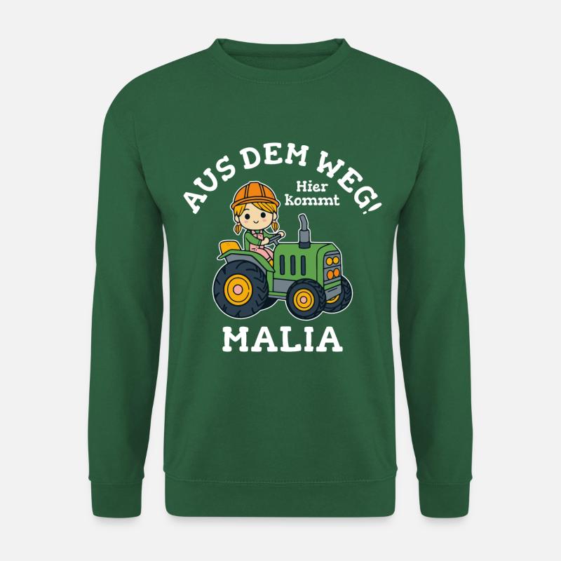 Malia Name Traktor - Unisex Pullover - Grün