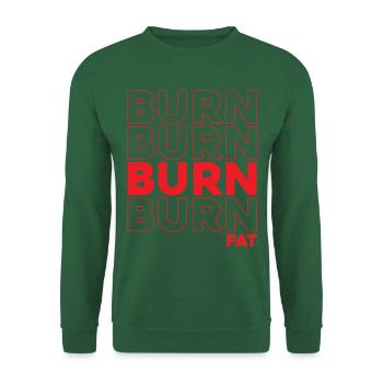 Burn Fat Training Workout Weightlifting - Unisex Sweatshirt - green - Front