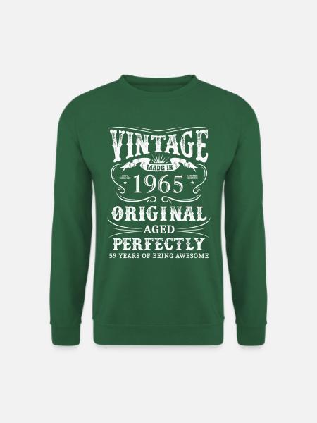 Vintage Made In 1965 59 Years Of Being Awesome - Unisex Pullover - Grün