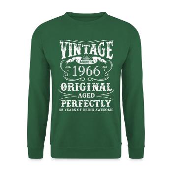 Vintage Made In 1966 58 Years Of Being Awesome - Unisex Sweatshirt - green - Front