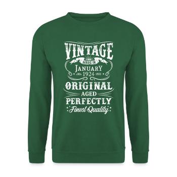 Vintage Made In 1924 Born in 1924 - Unisex Sweatshirt - green - Front