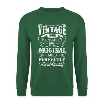 Vintage Made In 1994 Year September 1994 - Unisex Sweatshirt - green - Front