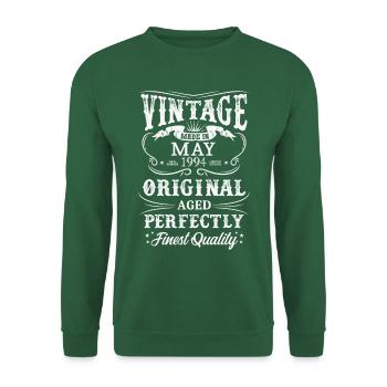 Vintage Made In 1994 Year May 1994 Born - Unisex Sweatshirt - green - Front