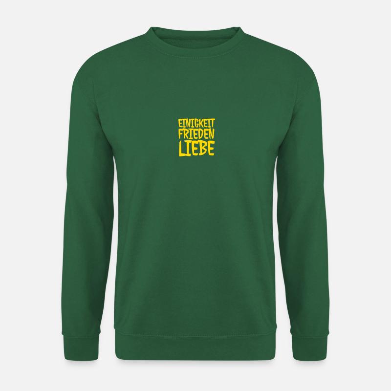 Einigkeit-Frieden-Liebe - Unisex Pullover - Grün
