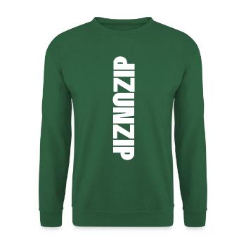 ZIP/UNZIP WHITE - Unisex Sweatshirt - green - Front