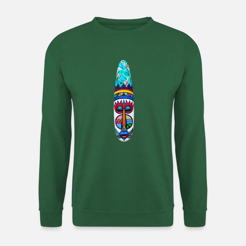 Esoterische Pop-Mystik-Maske - Unisex Pullover - Grün