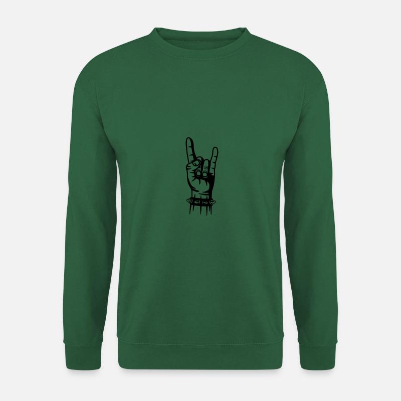 Rock Hand Musik - Unisex Pullover - Grün
