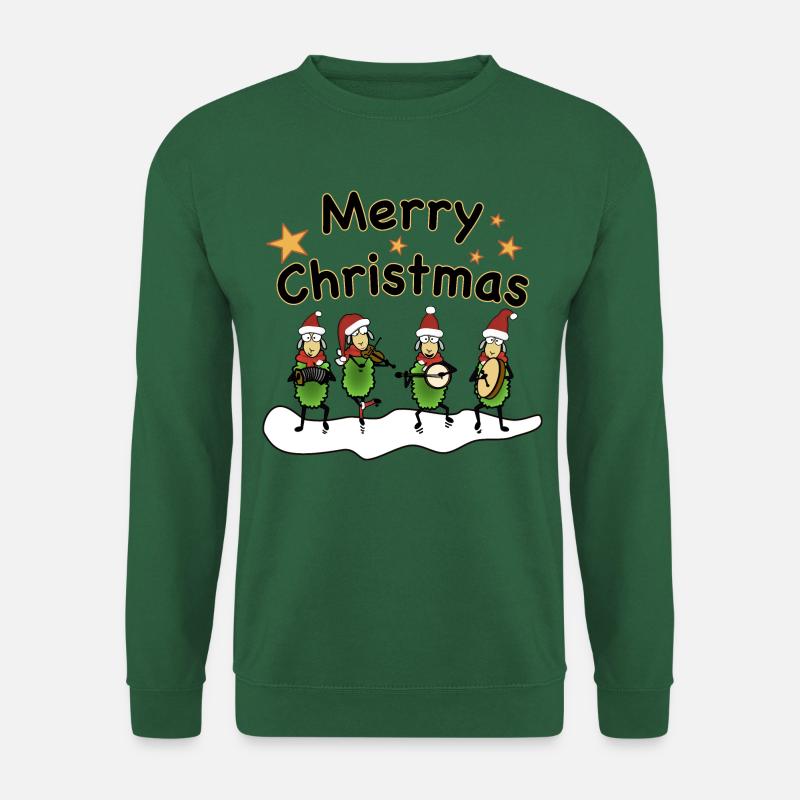 Merry Christmas Folk Band - Unisex Pullover - Grün