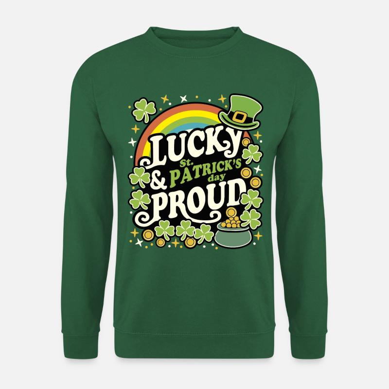 Lucky and Proud ST PATRICK - Unisex Sweatshirt - green