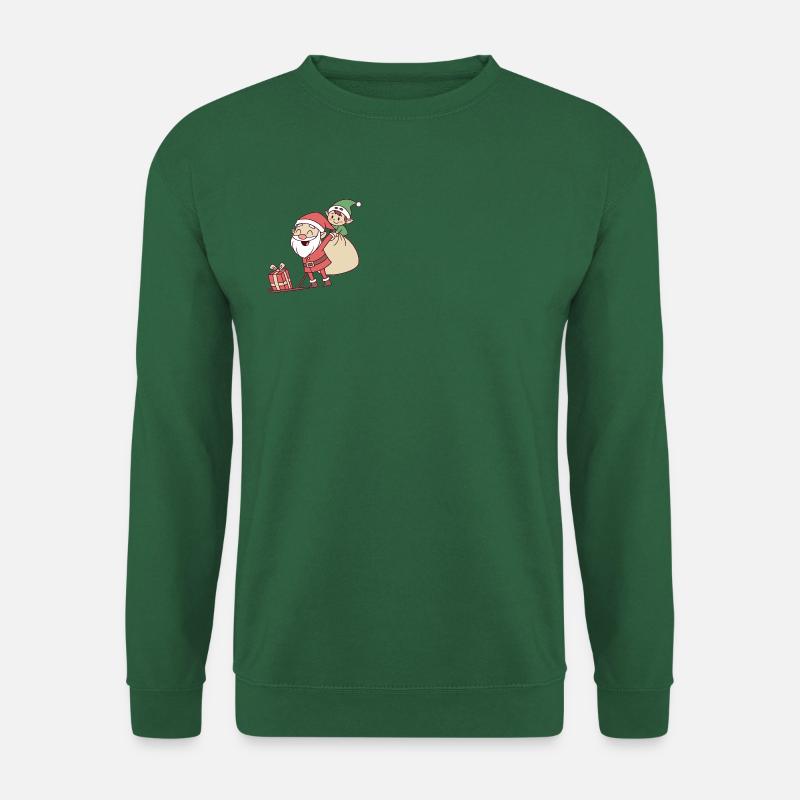 Santas Favorite Elf - Unisex Pullover - Grün