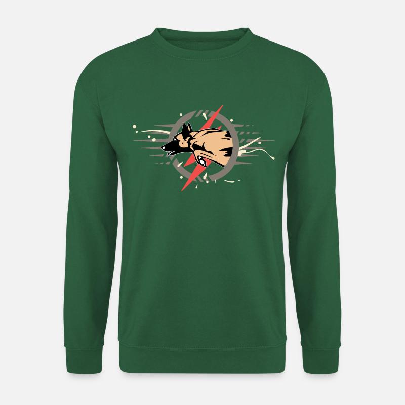Malinois éclair - Unisex Sweatshirt - green