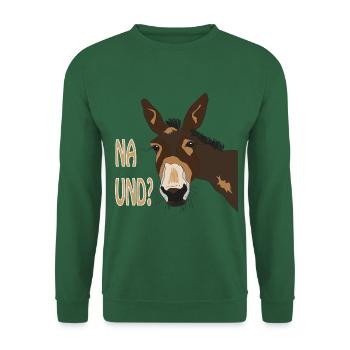 Esel - Unisex Pullover - Grün - Vorne