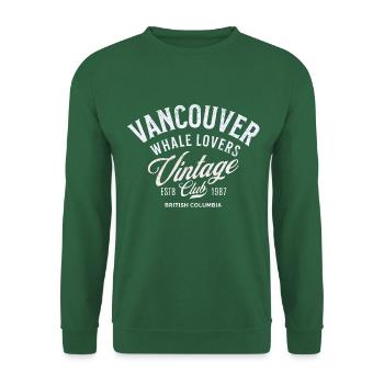 Vancouver-Walliebhaber Vintage-Club erholt - Unisex Pullover - Grün - Vorne