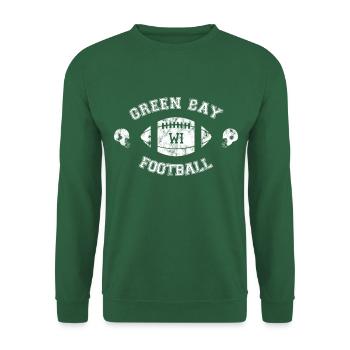 Green Bay Football - American Football - Helm - Unisex Pullover - Grün - Vorne