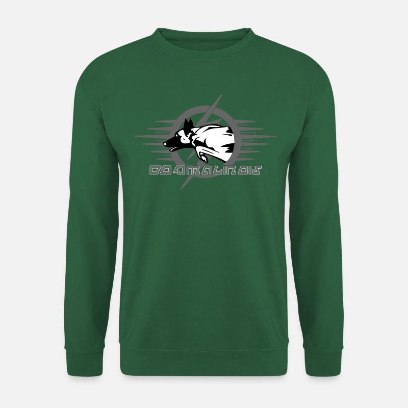 Malinois-Hund - Unisex Pullover - Grün