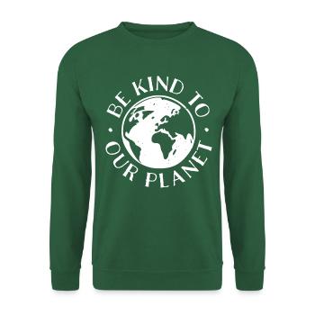 Be Kind to Our Planet - Unisex Sweatshirt - green - Front