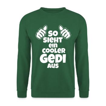 So sieht ein cooler Gedi aus Patenonkel Österreich - Unisex Pullover - Grün - Vorne