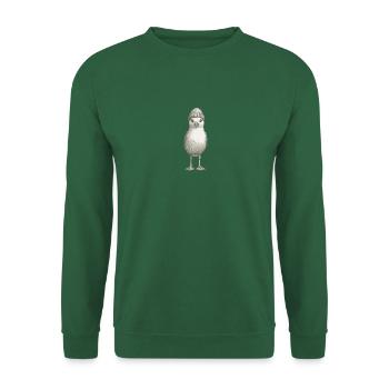 Hamburg Nordsee Möwe Mütze Beanie Schwarz Weiß - Unisex Pullover - Grün - Vorne